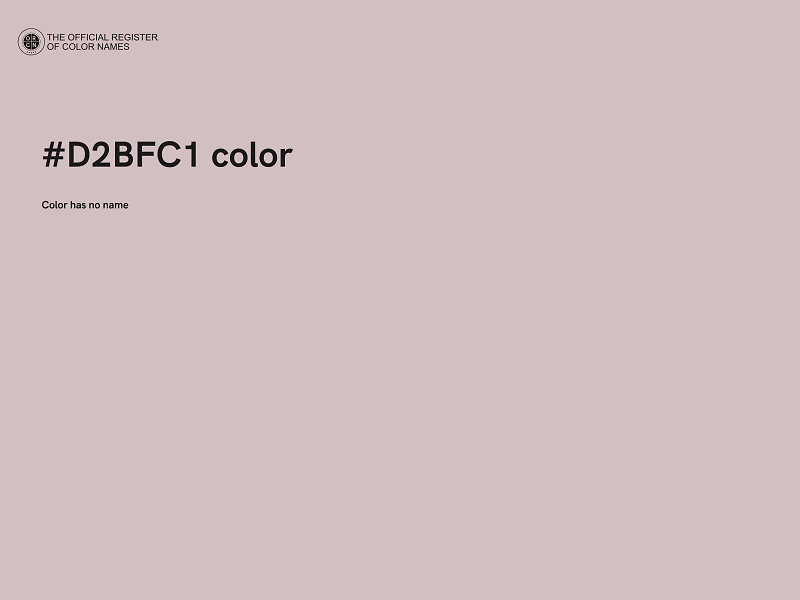 #D2BFC1 color image