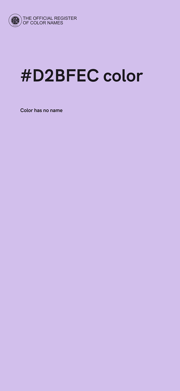 #D2BFEC color image