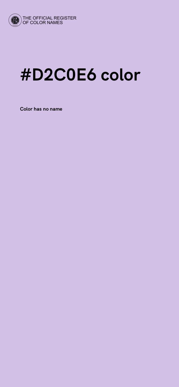 #D2C0E6 color image