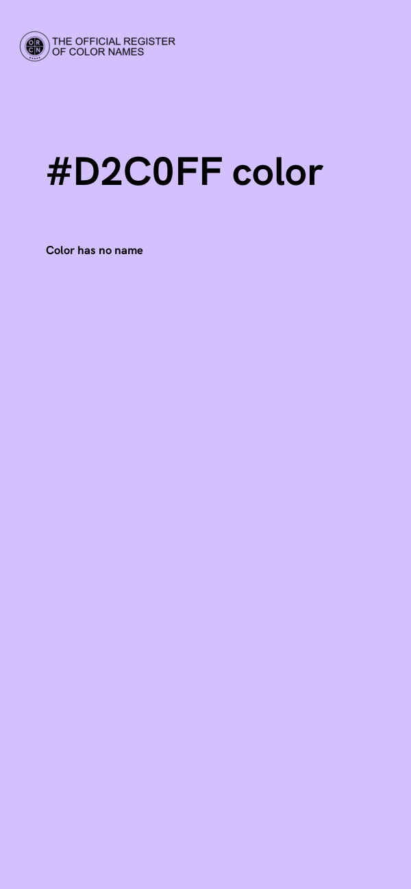 #D2C0FF color image