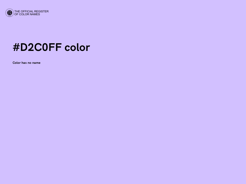#D2C0FF color image