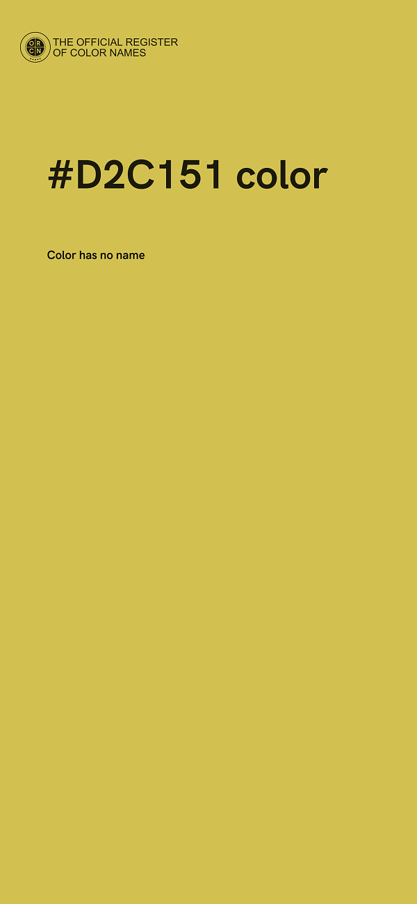 #D2C151 color image