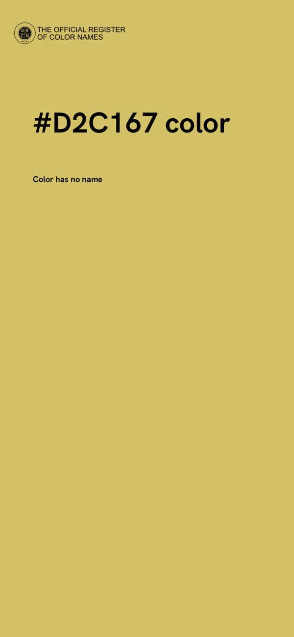 #D2C167 color image