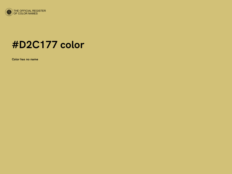 #D2C177 color image