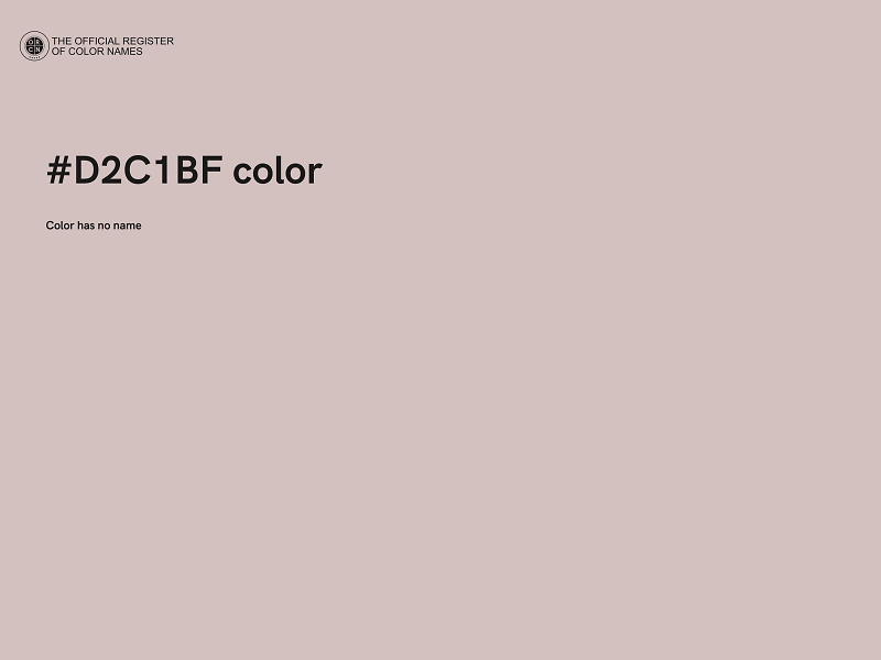 #D2C1BF color image