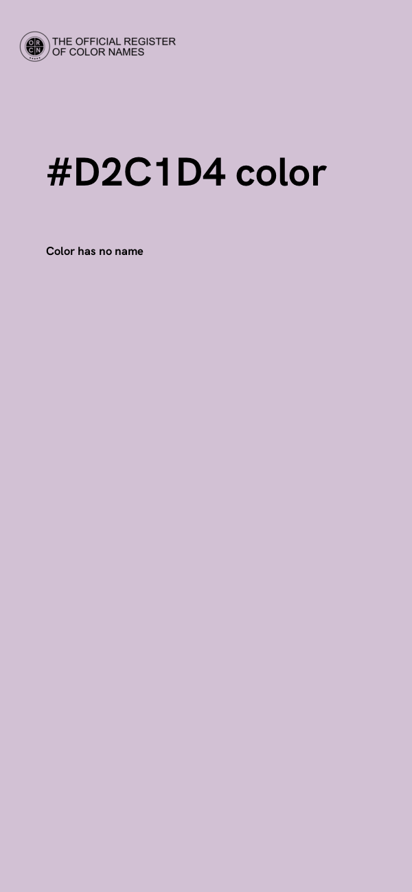 #D2C1D4 color image