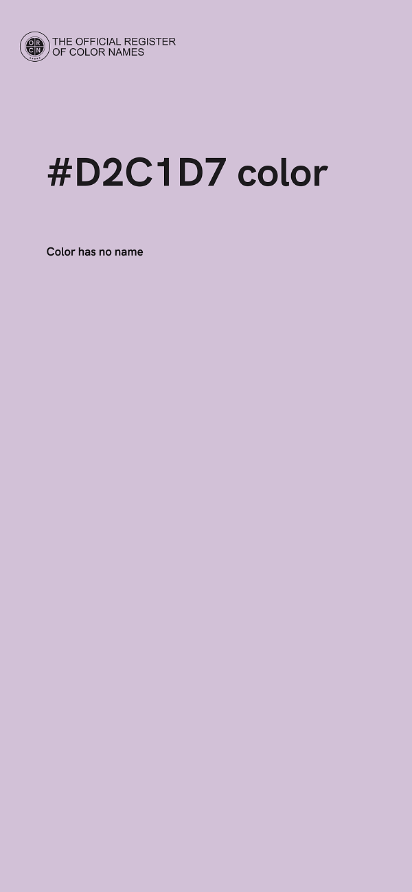#D2C1D7 color image