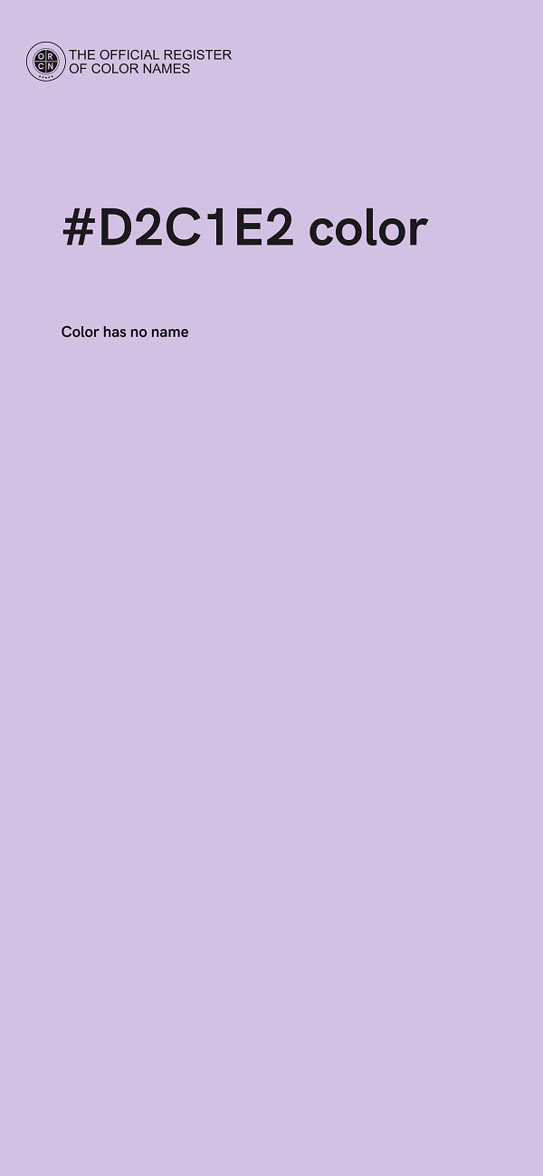 #D2C1E2 color image