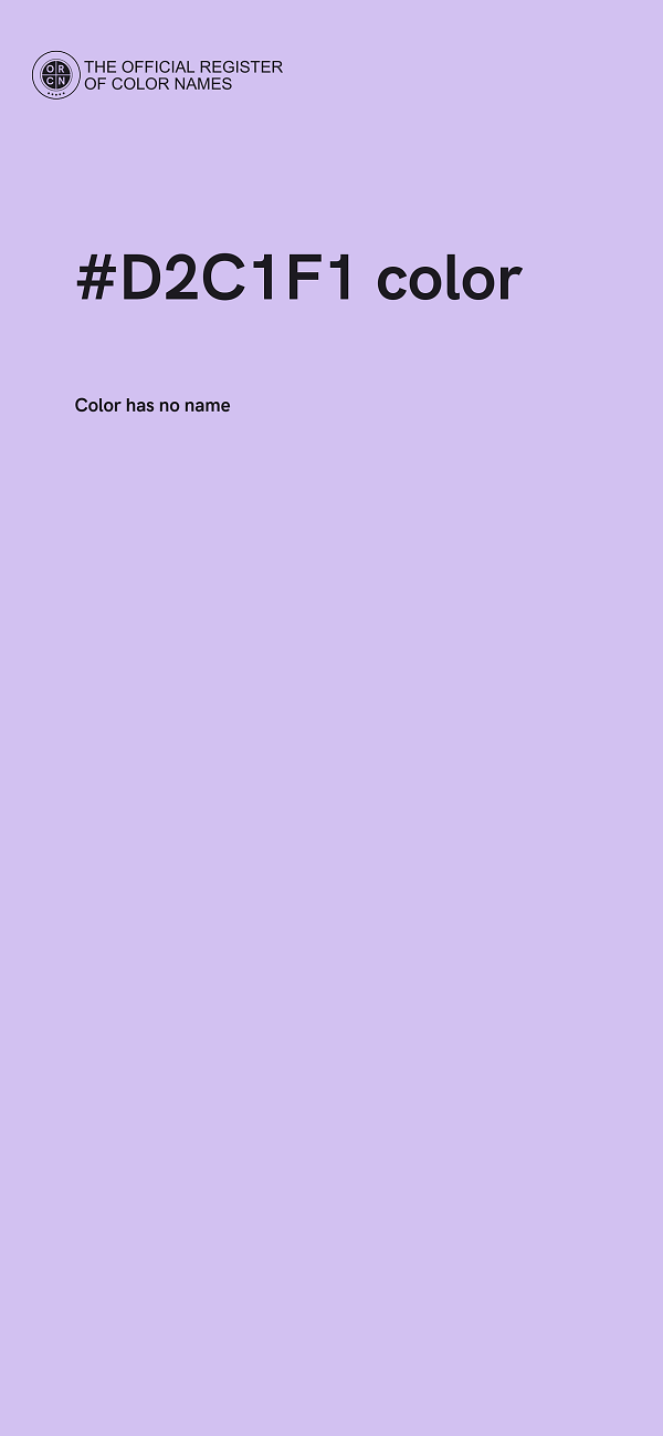 #D2C1F1 color image