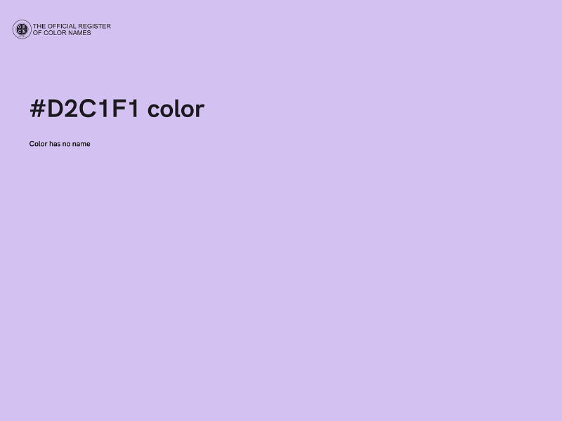 #D2C1F1 color image