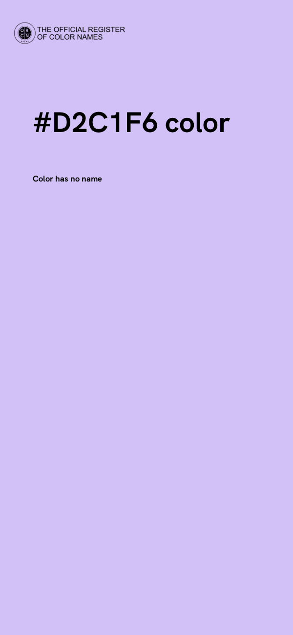 #D2C1F6 color image