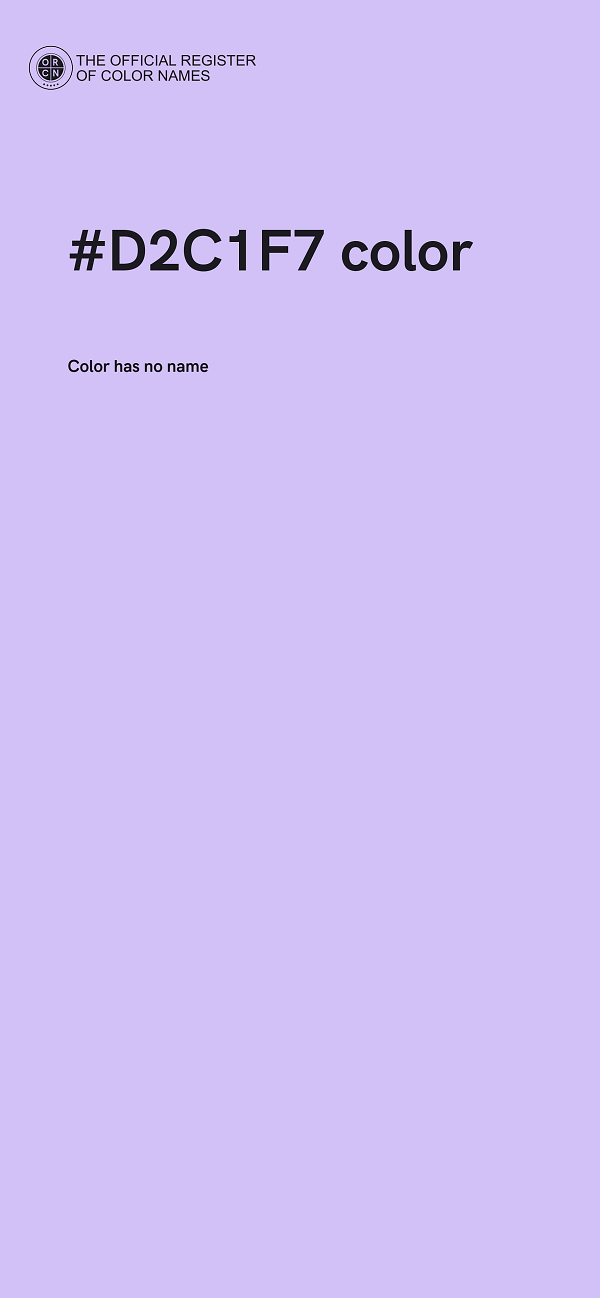 #D2C1F7 color image