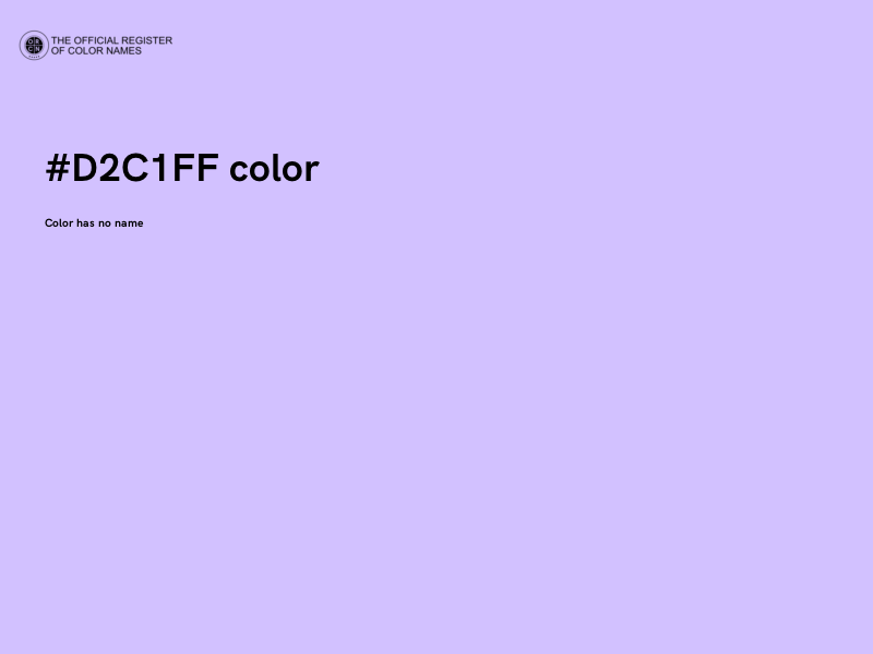 #D2C1FF color image