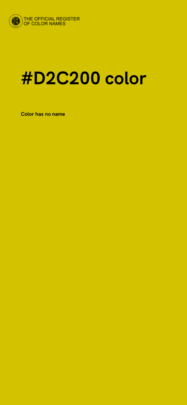 #D2C200 color image