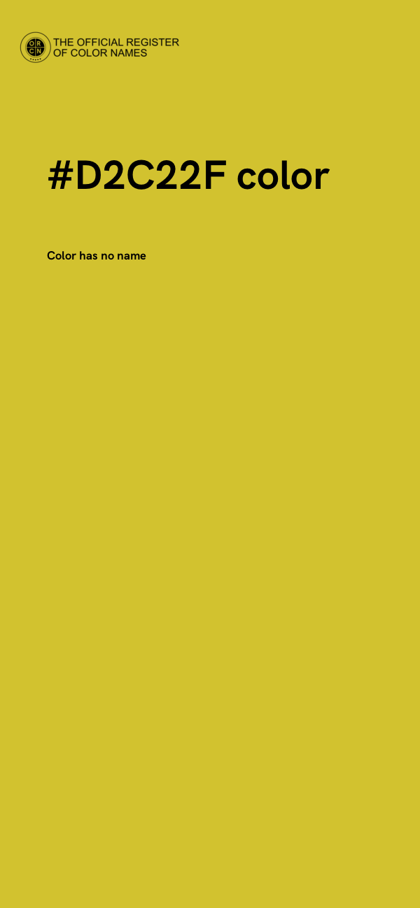 #D2C22F color image