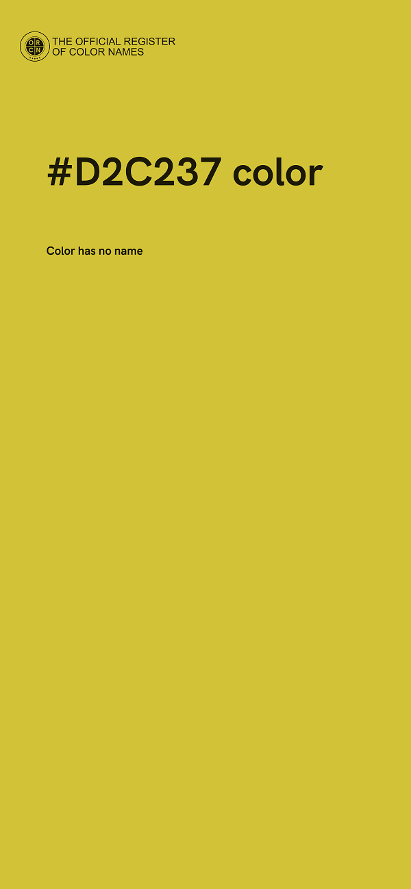 #D2C237 color image