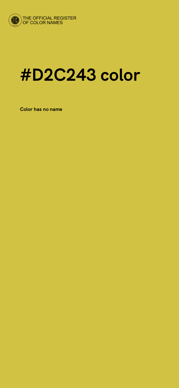 #D2C243 color image