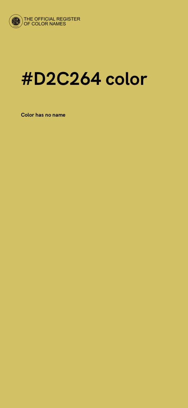 #D2C264 color image