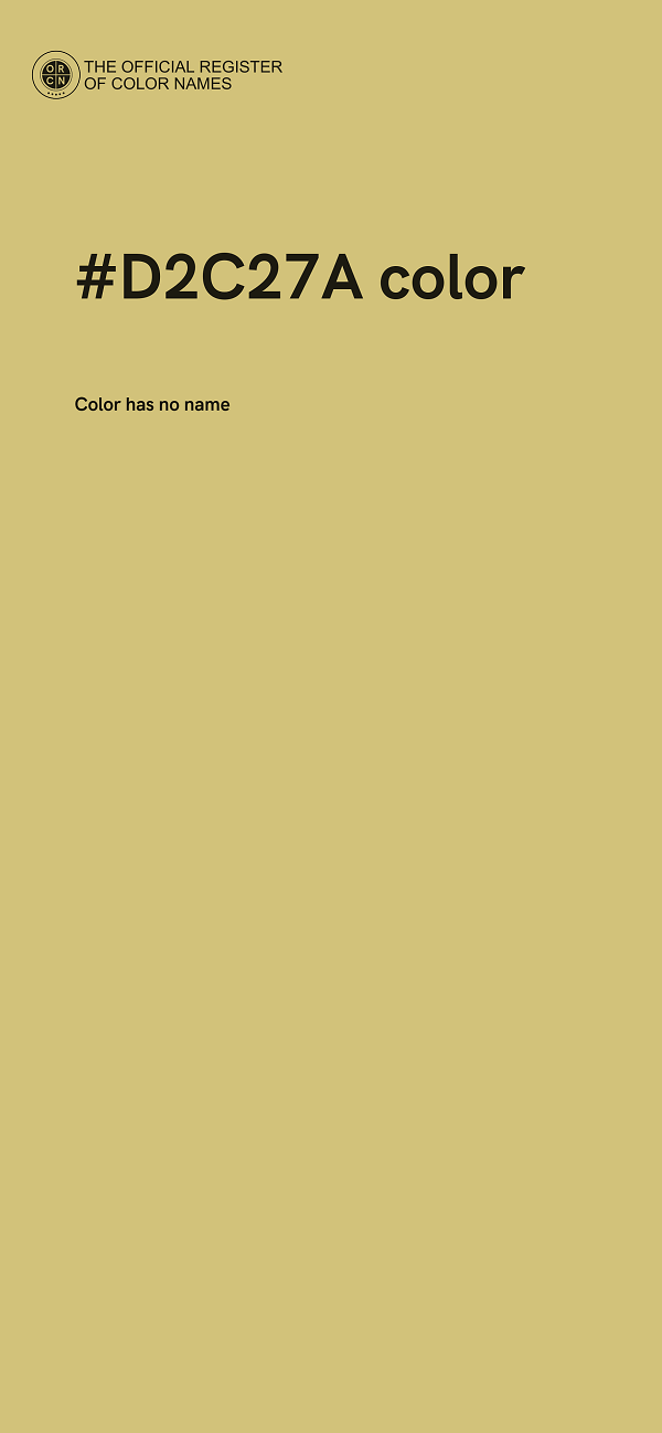 #D2C27A color image