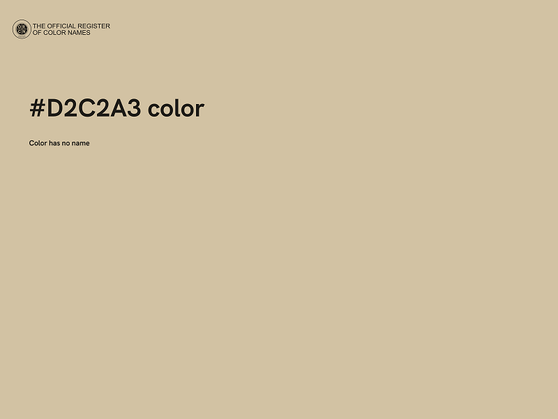 #D2C2A3 color image