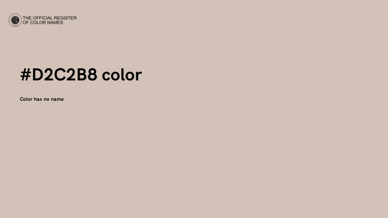 #D2C2B8 color image