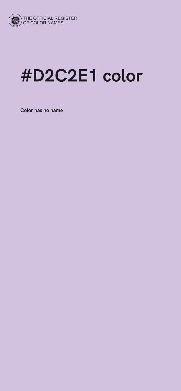 #D2C2E1 color image