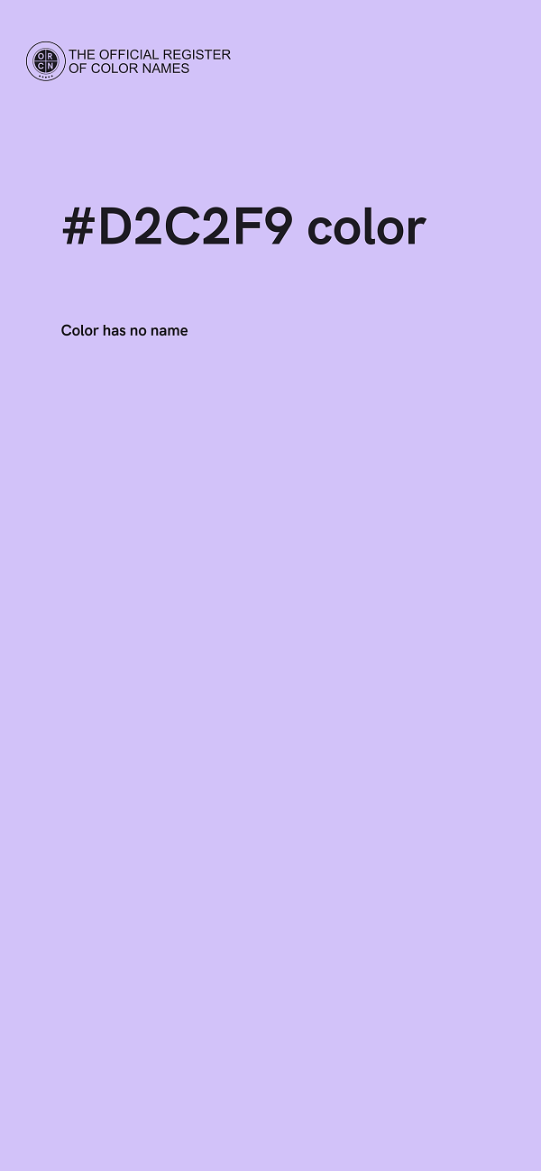#D2C2F9 color image