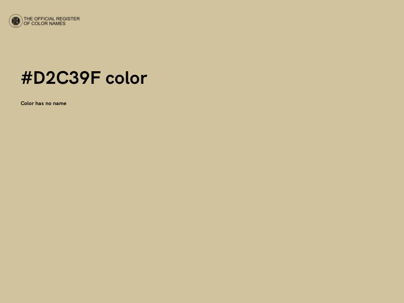 #D2C39F color image