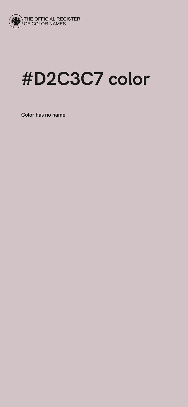 #D2C3C7 color image