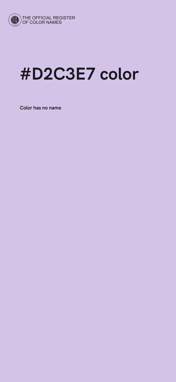 #D2C3E7 color image