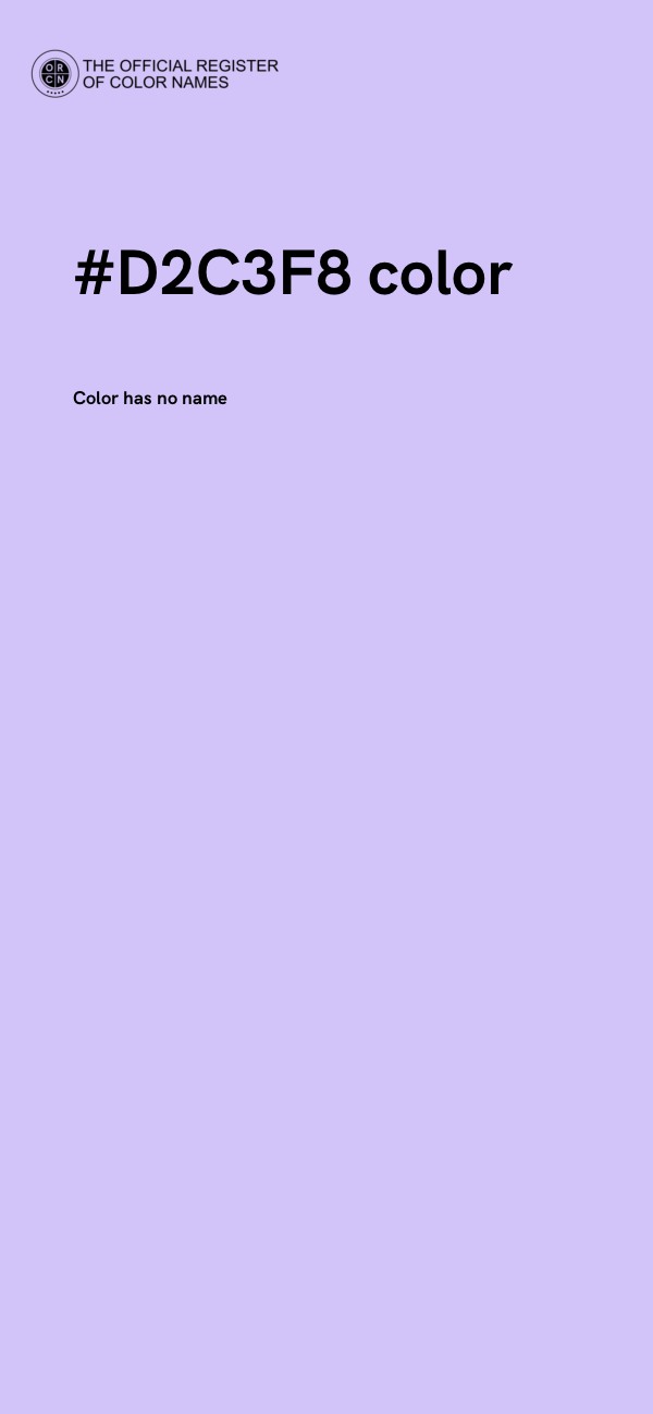 #D2C3F8 color image