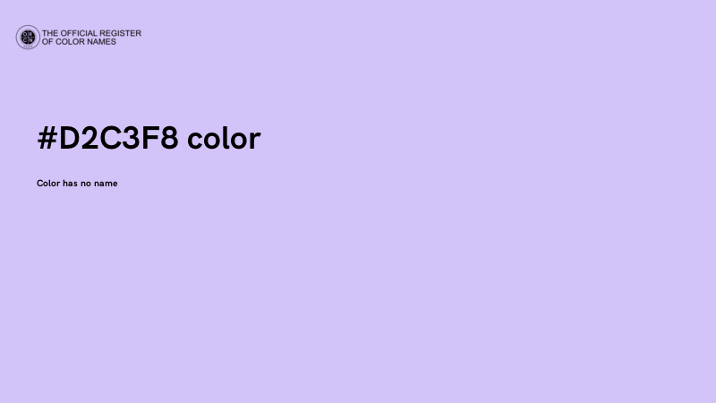 #D2C3F8 color image