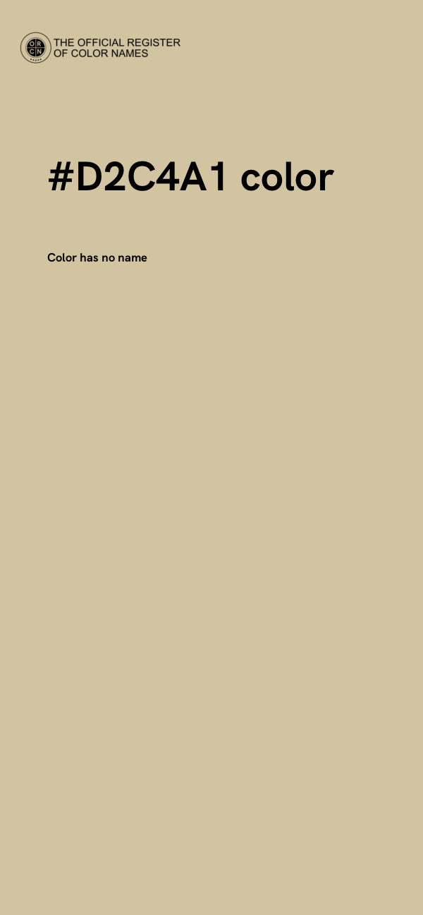 #D2C4A1 color image