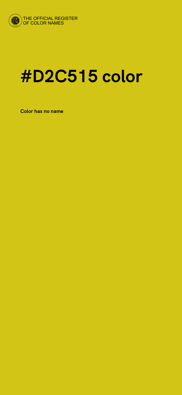 #D2C515 color image