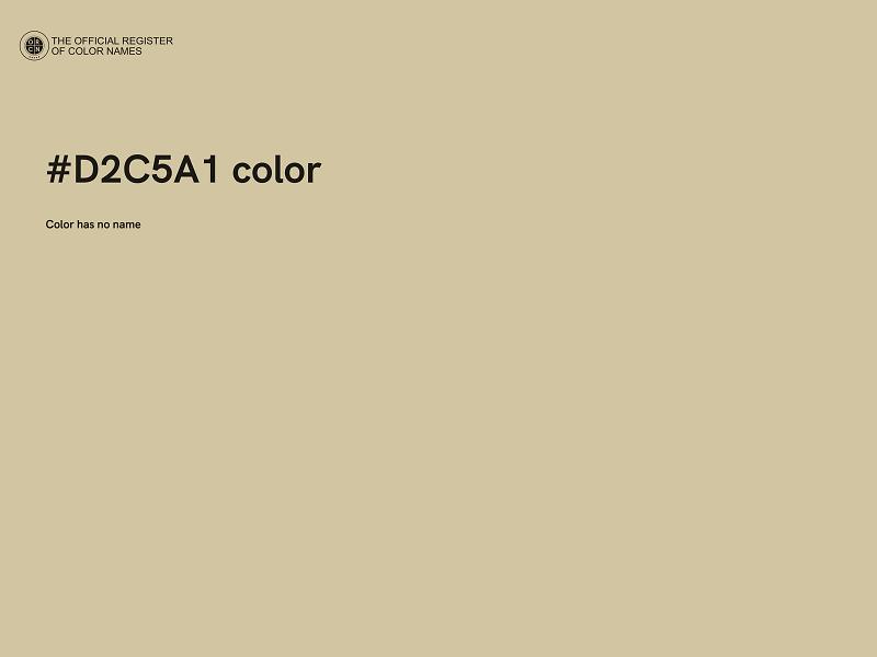 #D2C5A1 color image