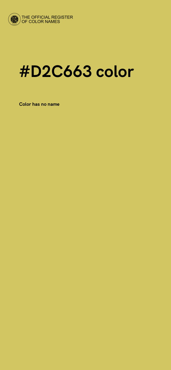 #D2C663 color image