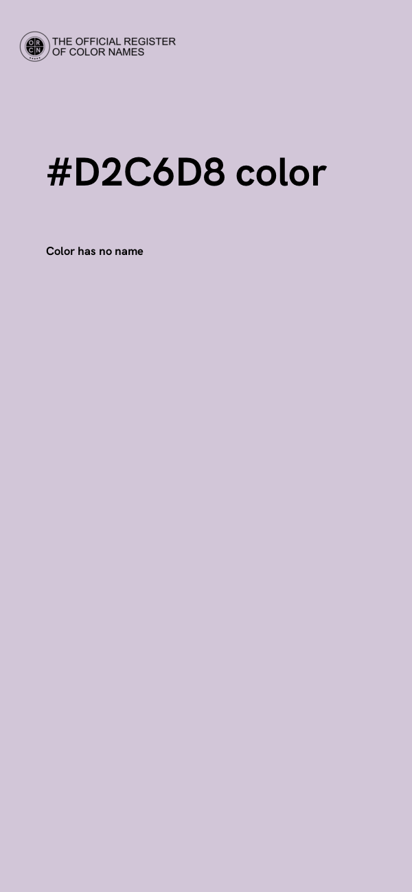 #D2C6D8 color image