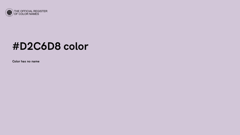 #D2C6D8 color image