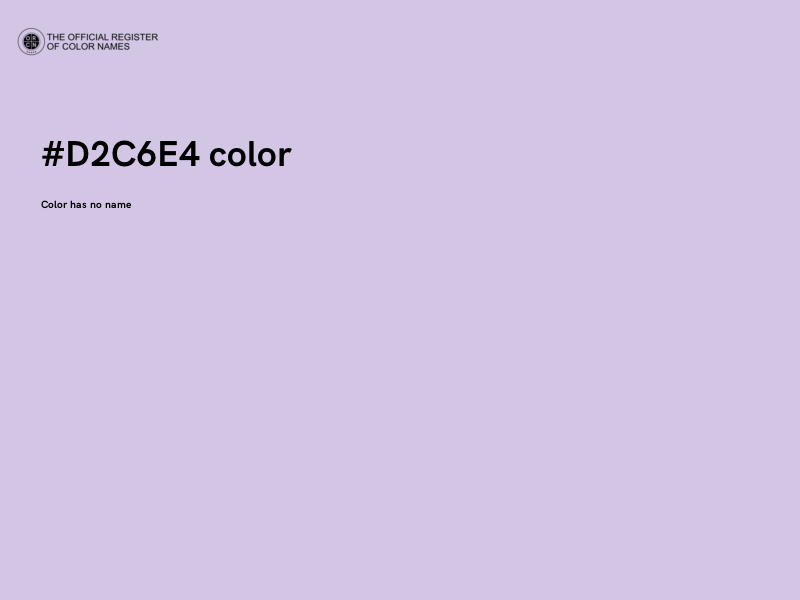 #D2C6E4 color image
