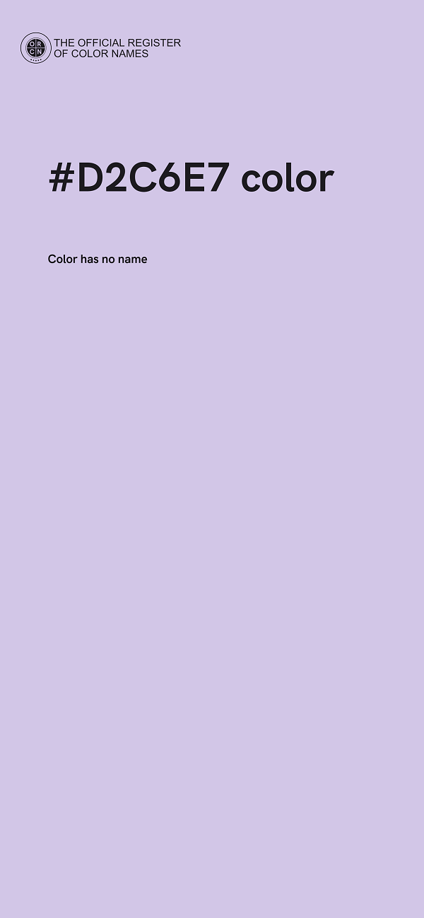 #D2C6E7 color image