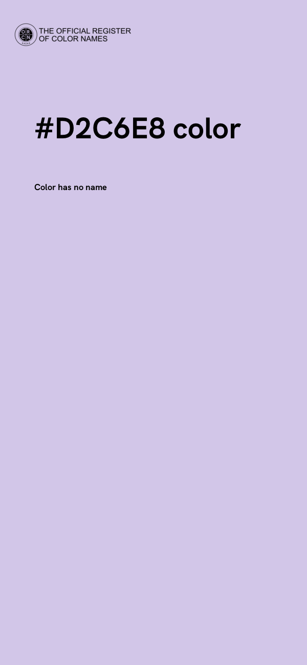 #D2C6E8 color image