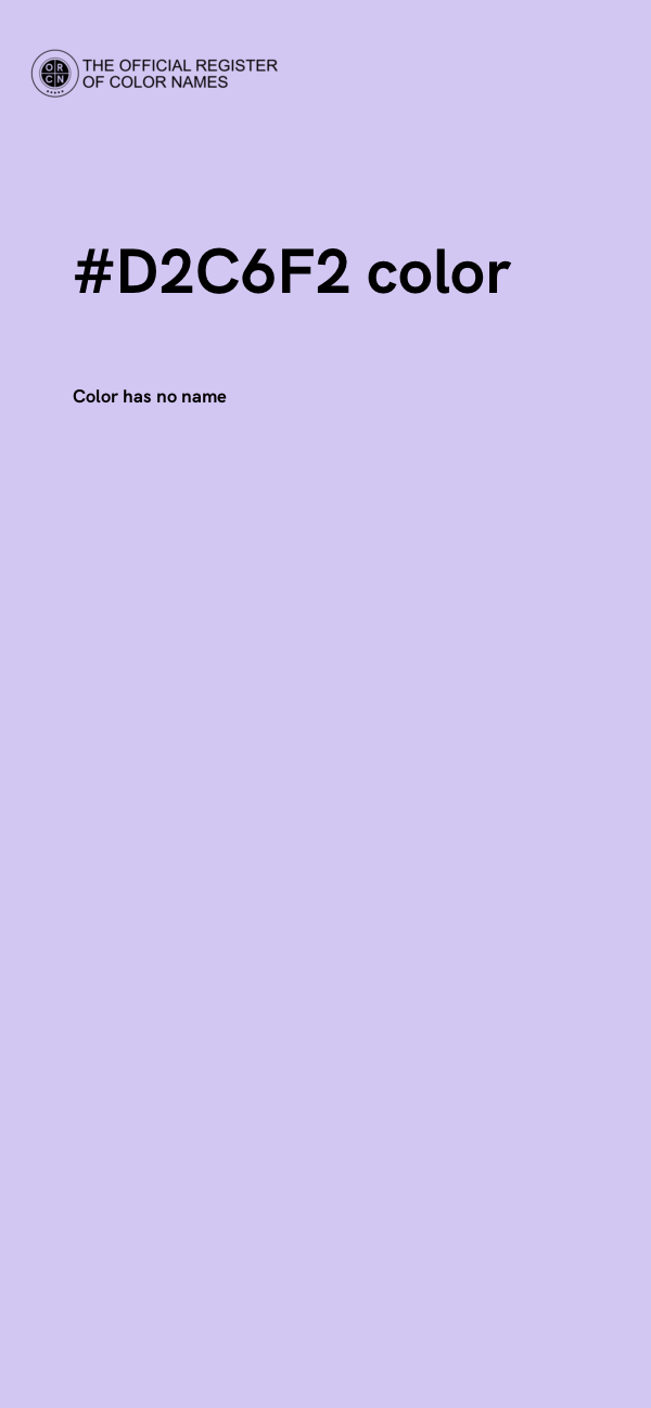 #D2C6F2 color image