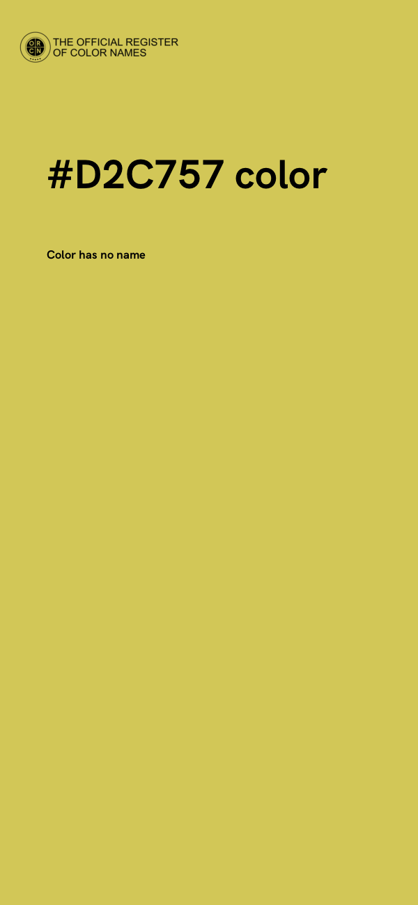 #D2C757 color image