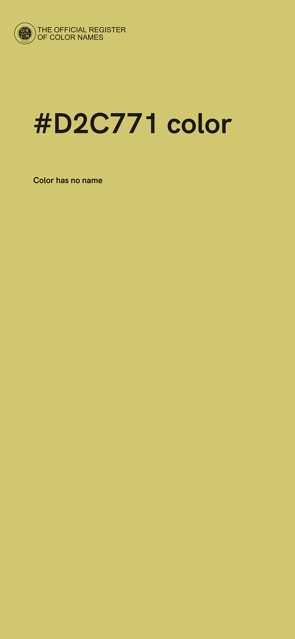 #D2C771 color image