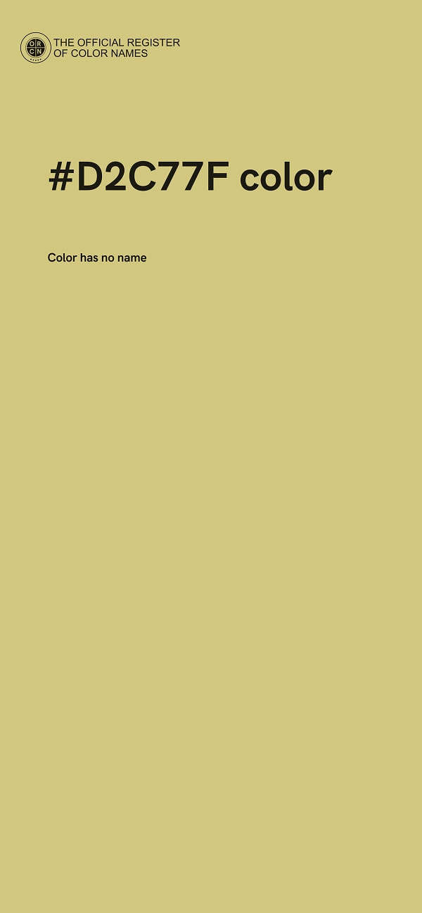 #D2C77F color image