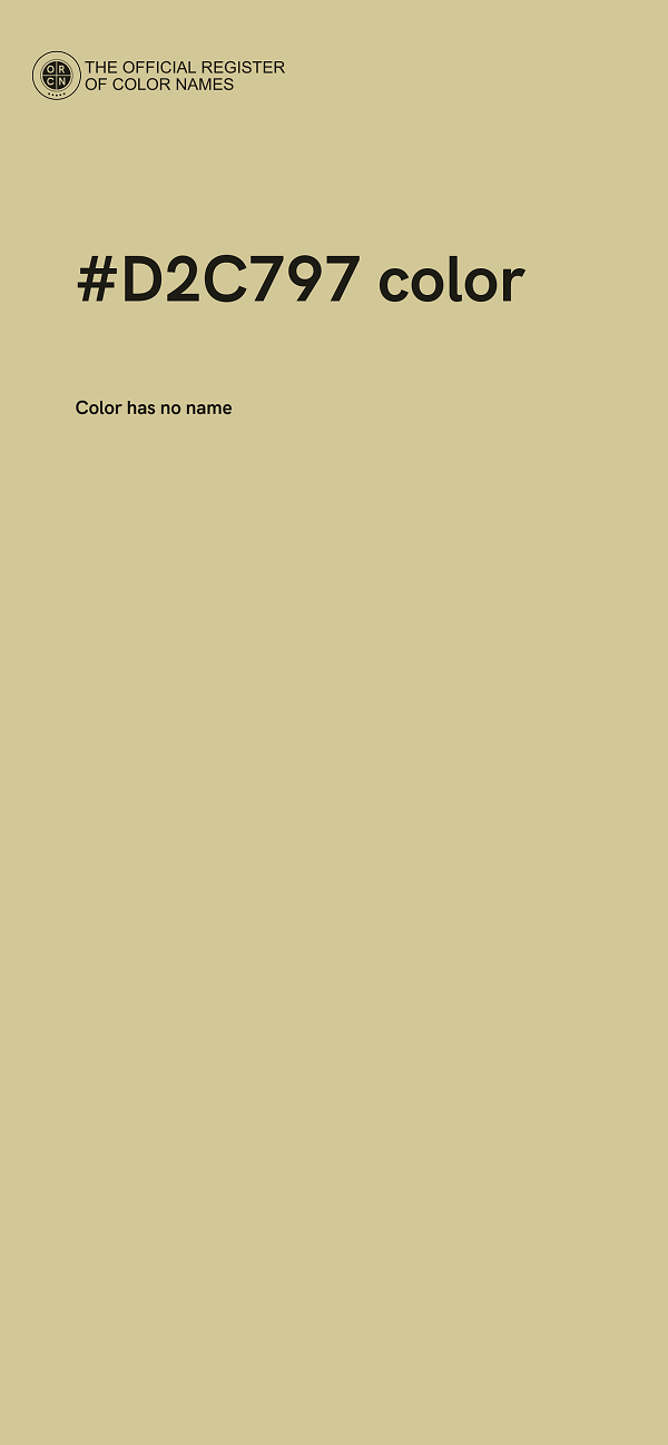 #D2C797 color image