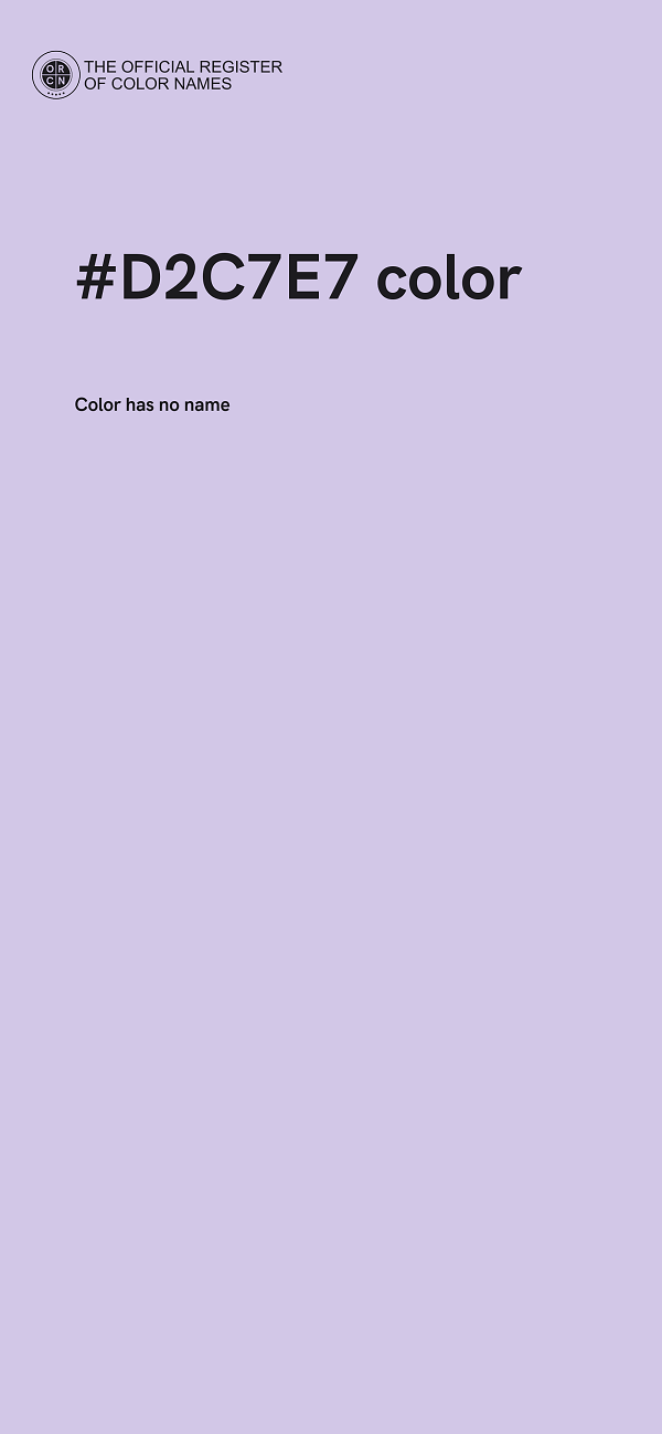 #D2C7E7 color image