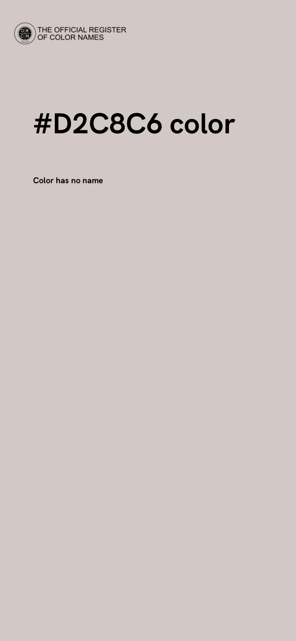 #D2C8C6 color image