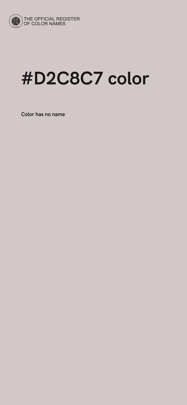 #D2C8C7 color image