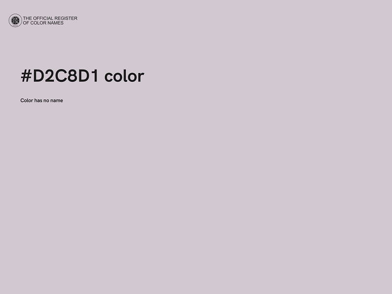 #D2C8D1 color image